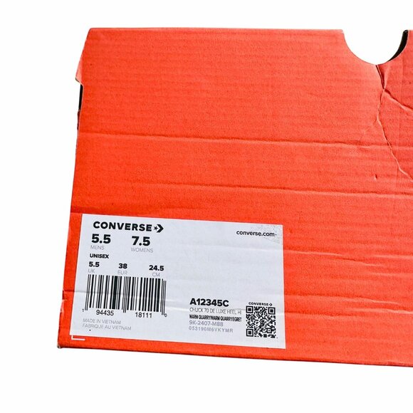 ⭐Converse Chuck 70 De Luxe Weatherized Leather Sz 7.5 Women Shoes Boots A12345C⭐ - Picture 10 of 13